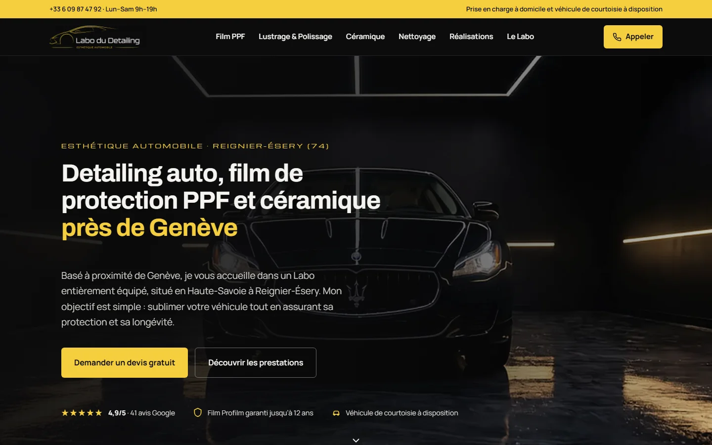 Labo du Detailing : nouveau site après la refonte