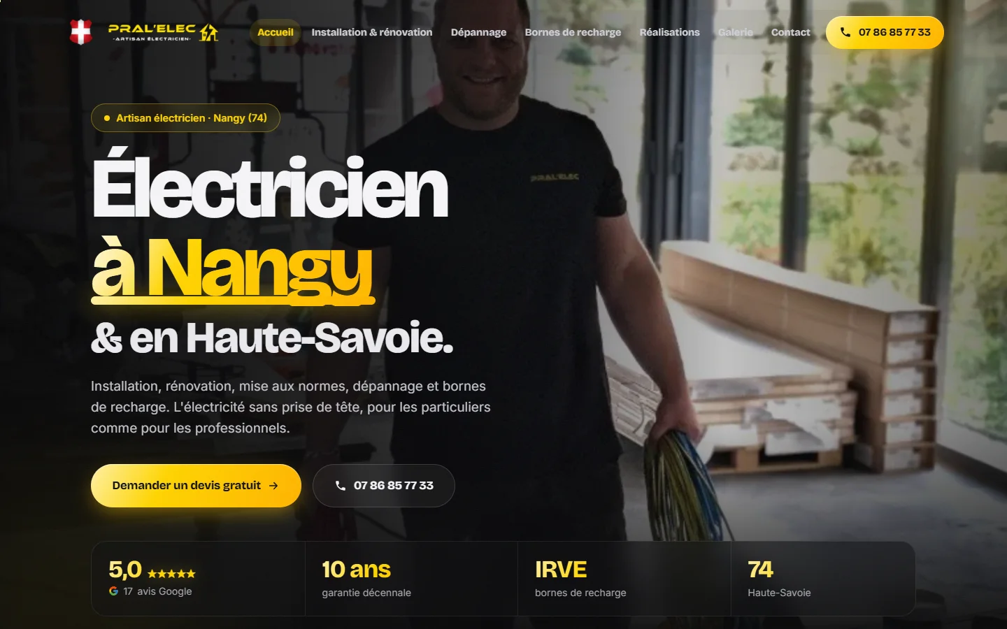 Pral'Elec : nouveau site après la refonte